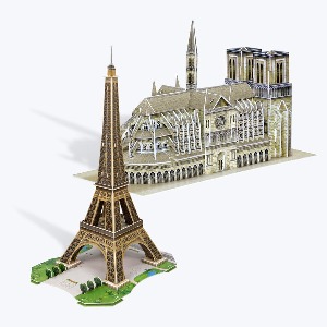 프랑스 건축물 2종 에펠탑 노트르담 대성당